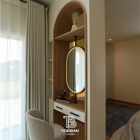 Master bedroom · โครงการ The First 6 บ้านตัวอย่างเติมใจ By สิรารมย์